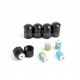 Magnetic nano cache container geocaching with logheet, set, 5 pcs